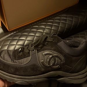 Black Chanel Sneakers